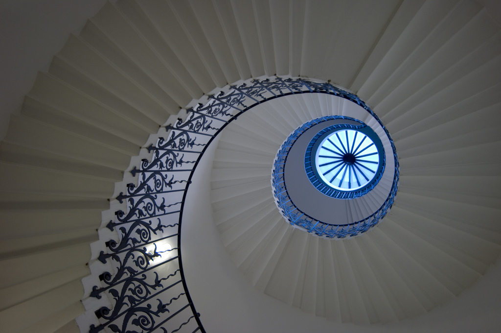 Escalier en colimaçon.